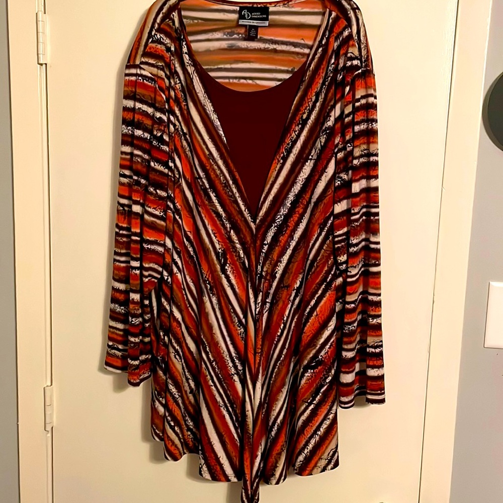 Autumn stripped blouse size 3x